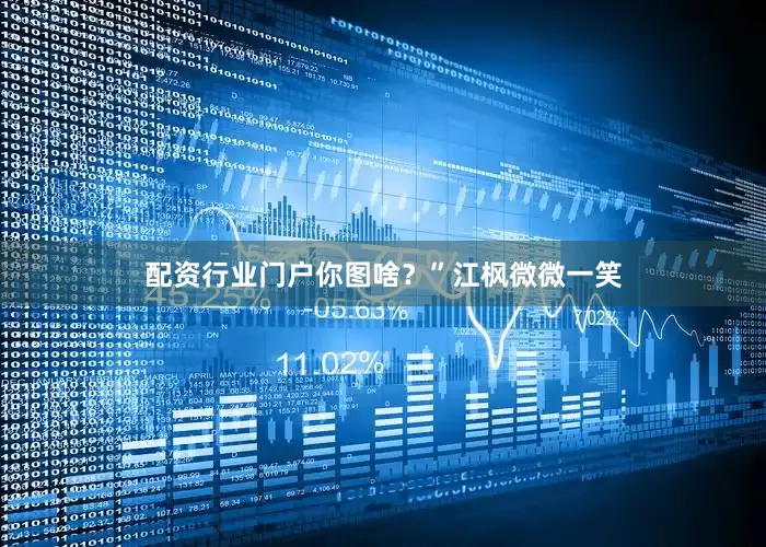 配资行业门户你图啥？”江枫微微一笑